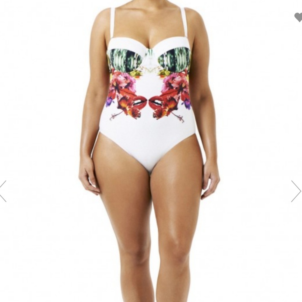 NWT Robyn Lawley Bisous Sweetheart One Piece 18 D - Picture 2 of 8